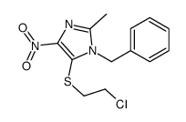 1-benzyl-5-(2-chloroethylsulfanyl)-2-methyl-4-nitroimidazole结构式