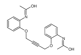 N-[2-[4-(2-acetamidophenoxy)but-2-ynoxy]phenyl]acetamide结构式