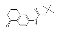 tert-butyl 5-oxo-5,6,7,8-tetrahydronaphthalen-2-ylcarbamate结构式