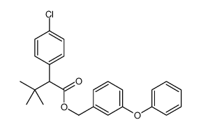 (3-phenoxyphenyl)methyl 2-(4-chlorophenyl)-3,3-dimethylbutanoate Structure