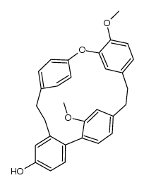 22,54-dimethoxy-6-oxa-1(1,2),2,7(1,4),5(1,3)-tetrabenzenacyclononaphan-14-ol Structure