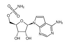 7-deaza-2',3'-O-isopropylidene-5'-O-(sulfamoyl)adenosine结构式