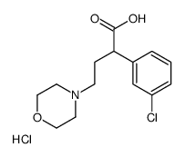 2-(3-Chlorophenyl)-4-(4-morpholinyl)butanoic acid hydrochloride ( 1:1) Structure
