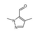 1,4-二甲基-1H-吡唑-5-甲醛结构式
