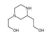 1,3-Piperazinediethanol(9CI) structure