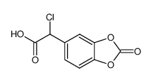 2-(3,4-carbonyldioxyphenyl)-2-chloroacetic acid Structure