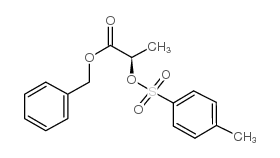 (r)-2-甲苯磺酰氧基丙酸苄酯结构式