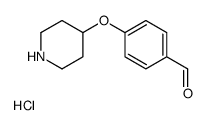 4-(4-Piperidinyloxy)benzaldehyde hydrochloride (1:1) Structure