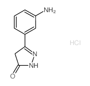 5-(3-氨基苯基)-2,4-二氢-3H-吡唑-3-酮盐酸盐结构式