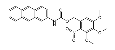 3,4,5-trimethoxy-2-nitrobenzyl anthracen-2-ylcarbamate Structure