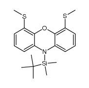 10-(tert-butyldimethylsilyl)-4,6-bis(methylthio)-10H-phenoxazine Structure