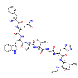 (D-Phe6,Leu-NHEt13,des-Met14)-Bombesin (6-14) trifluoroacetate salt Structure