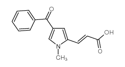 3-(4-苯甲酰基-1-甲基-1H-2-吡咯)丙烯酸结构式