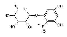 Phloracetophenone 2-O-α-L-rhamnopyranoside Structure