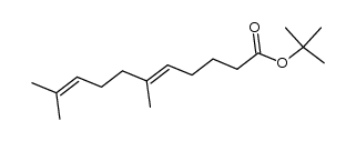 tert-Butyl (5E)-6,10-Dimethylundeca-5,9-dienoate结构式