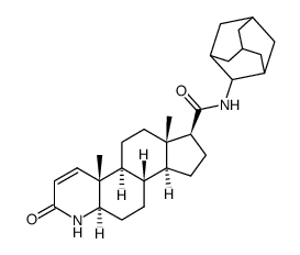 17β(N-2-adamantyl-carbamoyl)-4-aza-5α-androst-1-en-3-one Structure