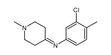 (3-chloro-4-methylphenyl)-(1-methylpiperidin-4-ylidene)amine Structure