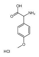 2-氨基-2-(4-甲氧基苯基)乙酸盐酸盐结构式