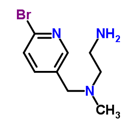N-[(6-Bromo-3-pyridinyl)methyl]-N-methyl-1,2-ethanediamine Structure