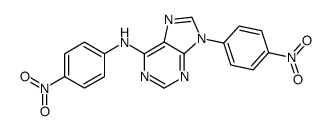N,9-bis(4-nitrophenyl)purin-6-amine结构式