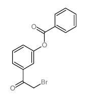 1-[3-(苯甲酰氧)苯基]-2-溴乙酮结构式