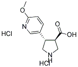 (TRANS)-4-(6-METHOXY-3-PYRIDINYL)-PYRROLIDINE-3-CARBOXYLIC ACID-2HCL结构式