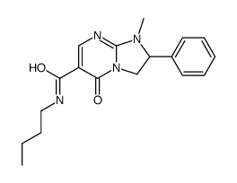 N-butyl-1-methyl-5-oxo-2-phenyl-2,3-dihydroimidazo[1,2-a]pyrimidine-6-carboxamide结构式