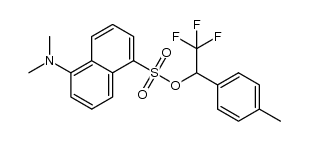 5-dimethylaminonaphthalene-1-sulfonic acid 2,2,2-trifluoro-1-p-tolyl-ethyl ester结构式