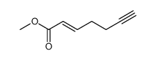 hept-2-en-6-ynoic acid methyl ester结构式