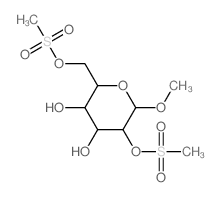 a-D-Glucopyranoside, methyl,2,6-dimethanesulfonate Structure