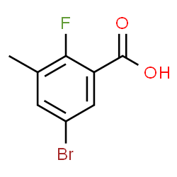 5-Bromo-2-fluoro-3-methylbenzoic acid structure