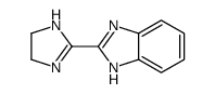 (9ci)-2-(4,5-二氢-1H-咪唑-2-基)-1H-苯并咪唑结构式