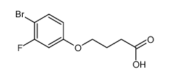 4-(4-溴-3-氟苯氧基)丁酸结构式