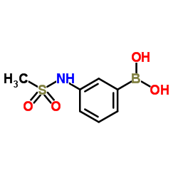 3-甲磺酰氨基苯硼酸结构式