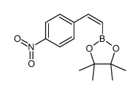 4-硝基-反式-beta-苯乙烯硼酸频那醇酯结构式