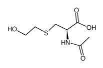 N-乙酰基-S-(2-羟乙基)-L-半胱氨酸结构式