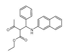 ethyl α-acetyl-β-phenyl-β-(2-naphthylamino)propionate Structure