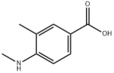 3-Methyl-4-methylamino-benzoic acid Structure