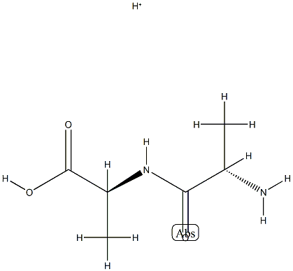 L-Alanine, L-alanyl-, conjugate monoacid (9CI) Structure