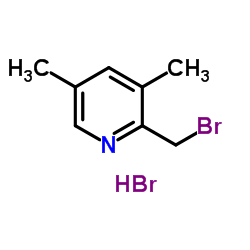 2-(溴甲基)-3,5-二甲基吡啶氢溴酸盐结构式