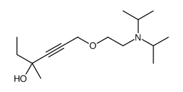 4-Hexyn-3-ol, 3-methyl-6-[2-(diisopropylamino)ethoxy]-结构式