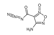 4-amino-3-azidocarbonylfuroxan结构式