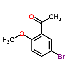 1-(5-溴-2-甲氧基苯基)-乙酮结构式