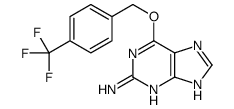 6-[[4-(trifluoromethyl)phenyl]methoxy]-7H-purin-2-amine Structure
