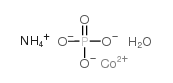 一水合磷酸钴(II)铵结构式