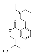 3-methylbutyl 2-[2-(diethylamino)ethyl]benzoate,hydrochloride结构式