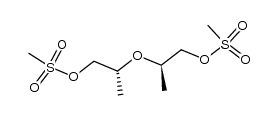 (2R,2'R)-oxybis(propane-2,1-diyl) dimethanesulfonate结构式