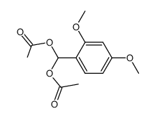 (2,4-dimethoxyphenyl)methylene diacetate Structure