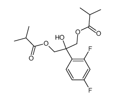 1,3-diisobutyryloxy-2-(2,4-difluorophenyl)-2-propanol结构式
