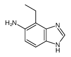 1H-Benzimidazol-5-amine,4-ethyl-(9CI) Structure